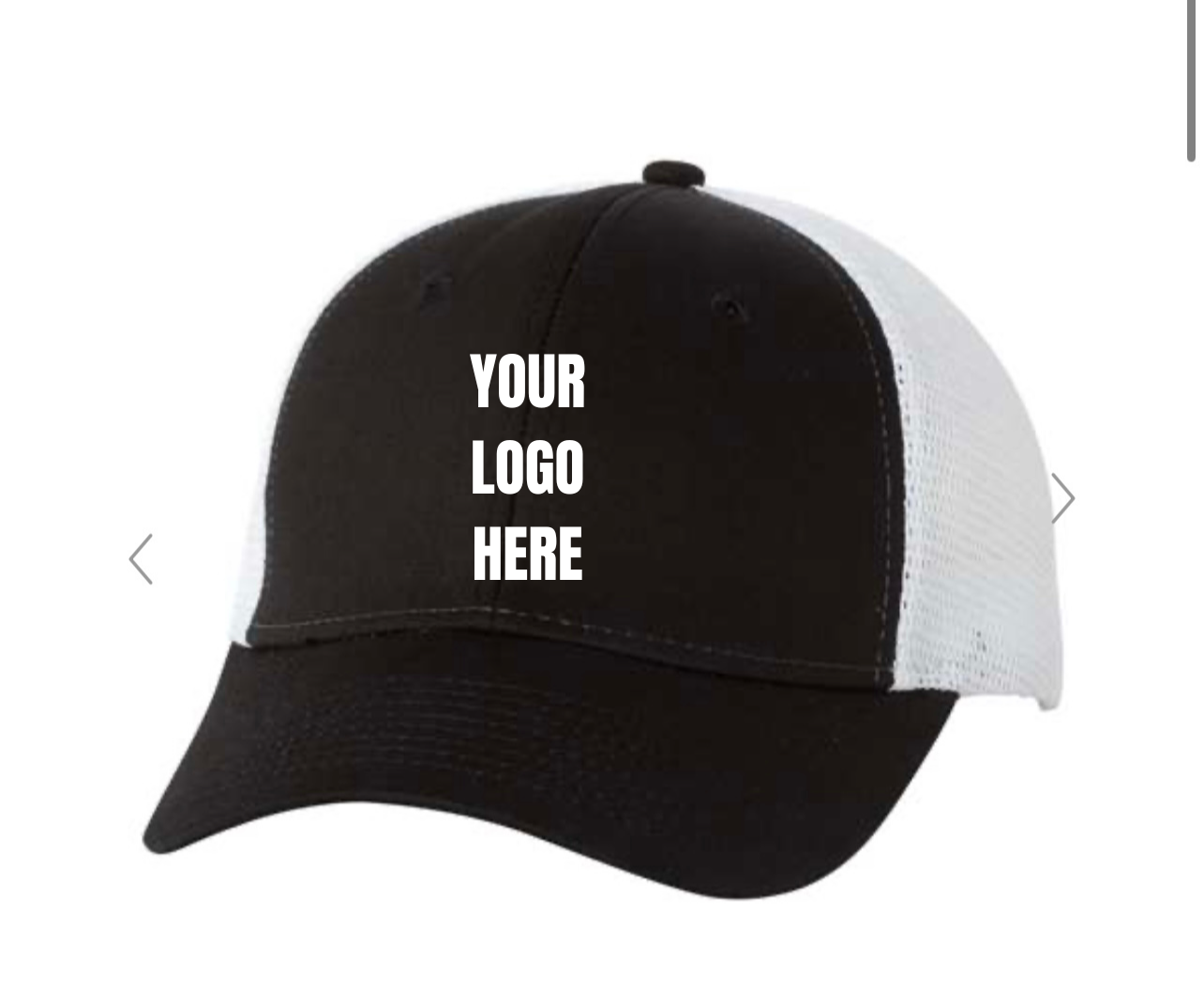 Valucap Meshback Trucker Cap WITH Custom Embroidery