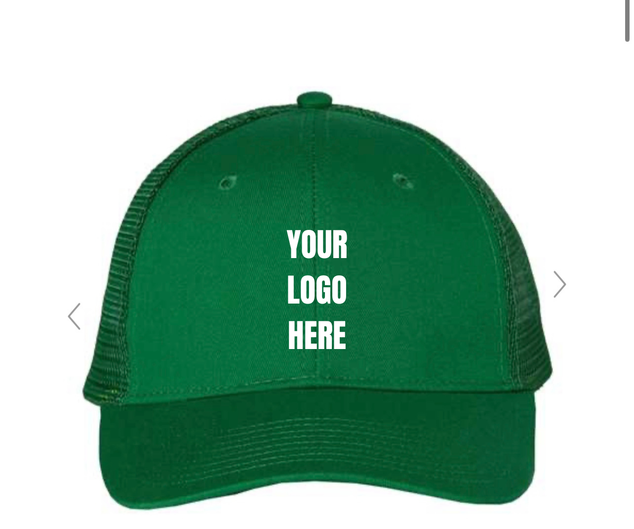 Valucap Meshback Trucker Cap WITH Custom Embroidery