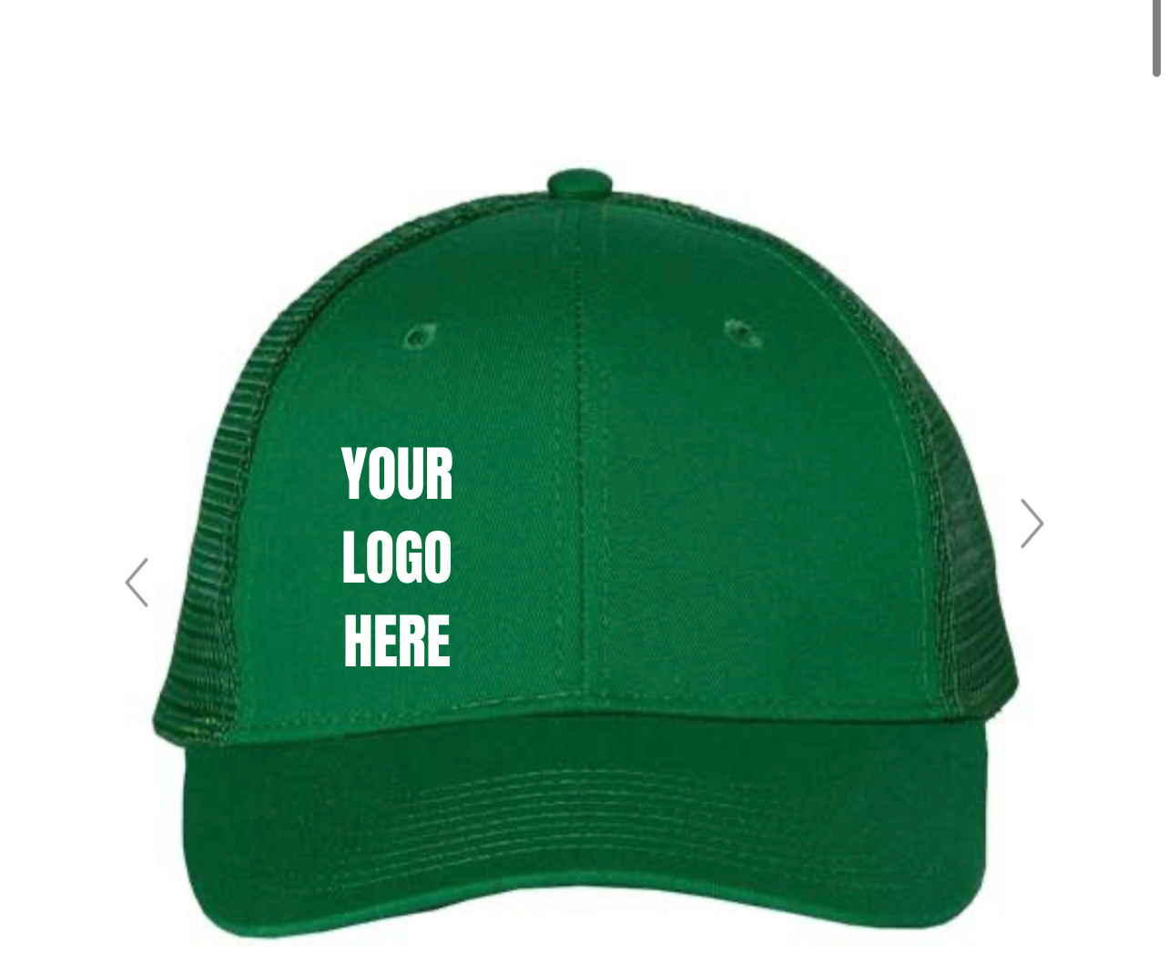 Valucap Meshback Trucker Cap WITH Custom Embroidery